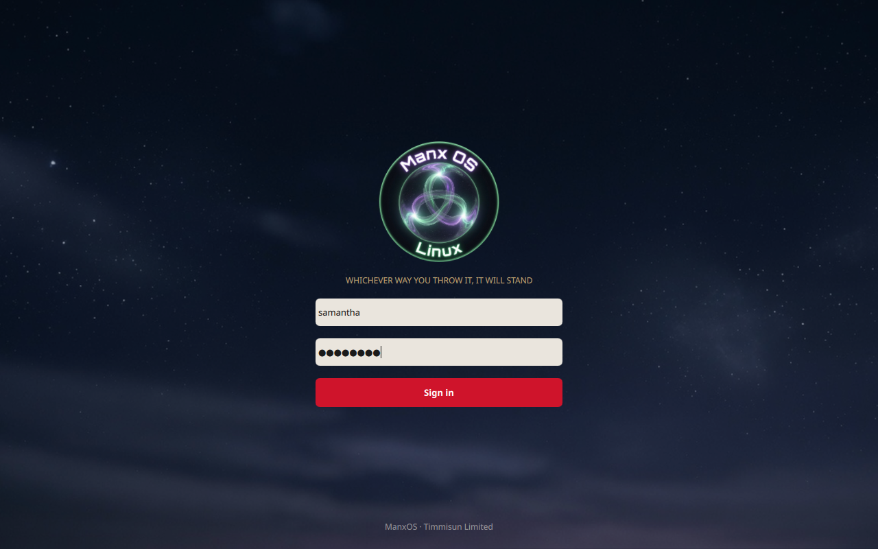 Signing in with your new account