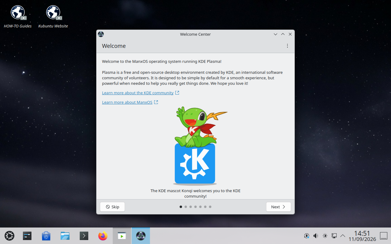 KDE Plasma Welcome Center