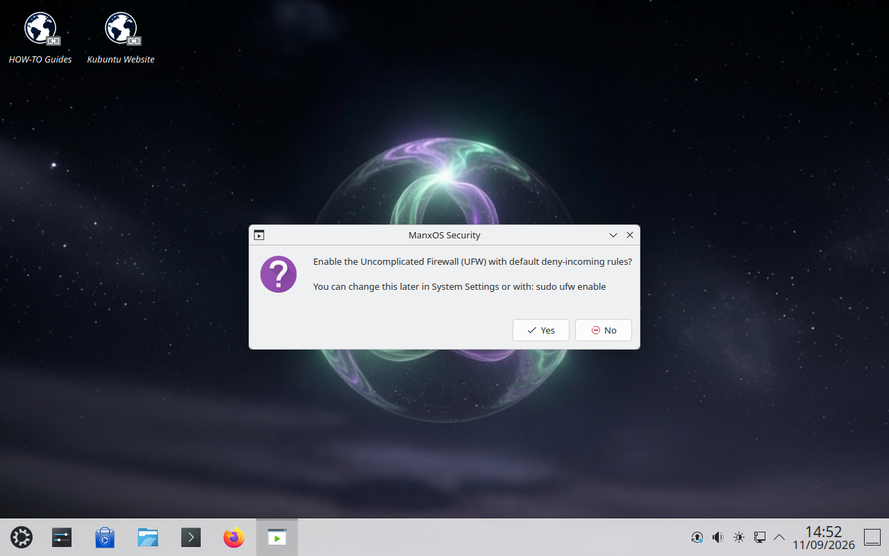 ManxOS Security firewall prompt